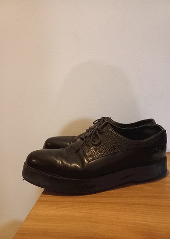 Erkek Siyah Deri Klasik Ofis Ayakkabısı - Görsel 8