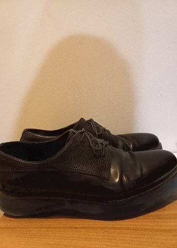 Erkek Siyah Deri Klasik Ofis Ayakkabısı - Görsel 4