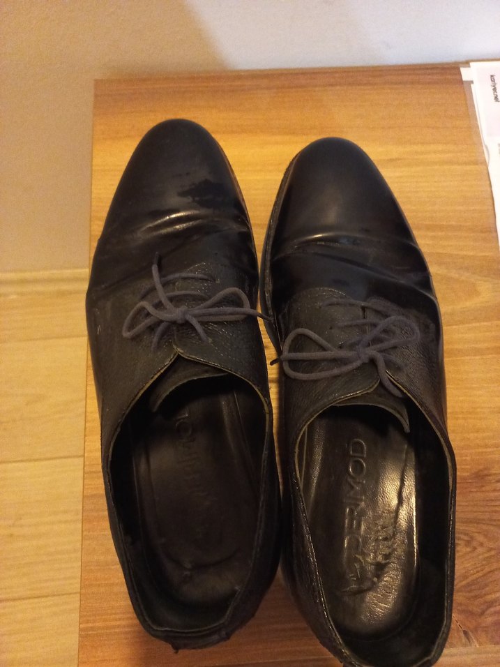 Erkek Siyah Deri Klasik Ofis Ayakkabısı - Görsel 5