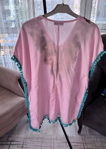 İpekçi Otantik Püsküllü Nakışlı Pembe - Görsel 4