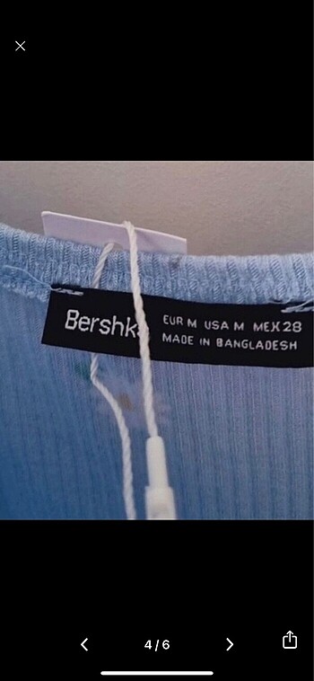 m Beden mavi Renk Bershka Orgınal