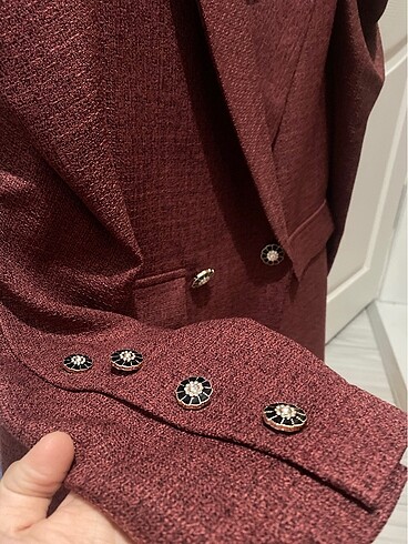 36 Beden bordo Renk QUQA CEKET TAKIM