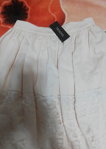 Pudra pembesi Mini Hamile Etek Volanlı - Görsel 2