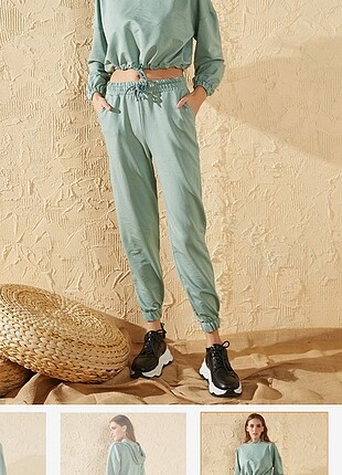 m Beden Mint yeşili jogger esofman takımı alt üst