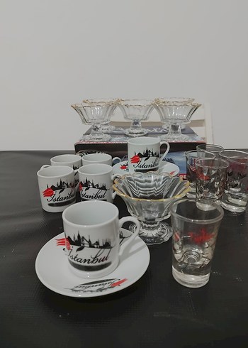 English Home İstanbul Temalı Beyaz Kahve Fincanı Takımı
