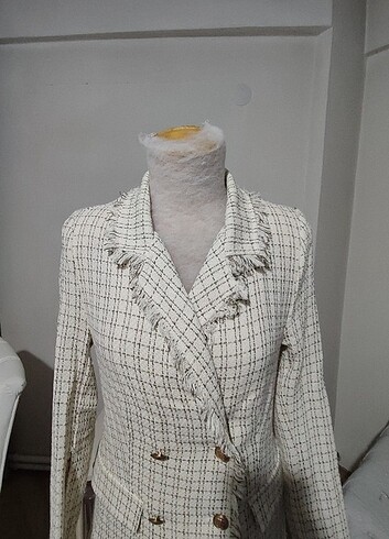 38 Beden beyaz Renk Blazer ceket