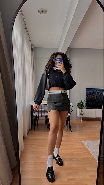 Trendyol & Milla Çizgili etek