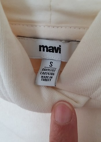 s Beden Beyaz Baskılı Kadın Sweatshirt Kapüşonlu
