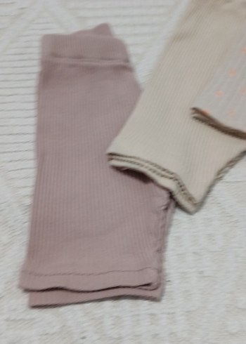 Kız Çocuk Bej Triko Tayt - Görsel 2