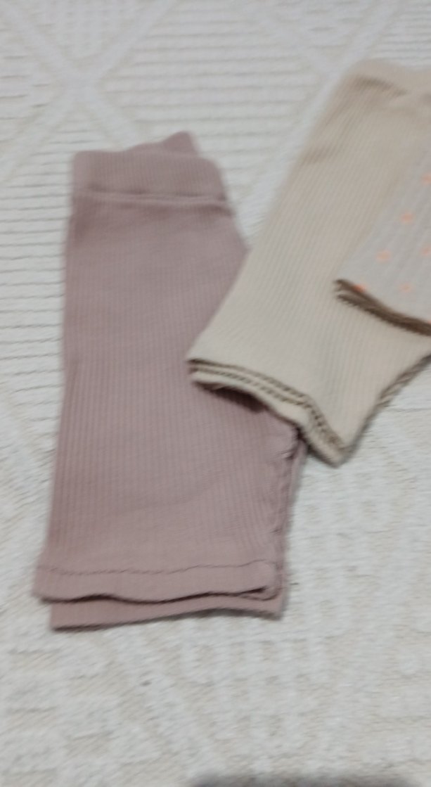 Kız Çocuk Bej Triko Tayt - Görsel 2