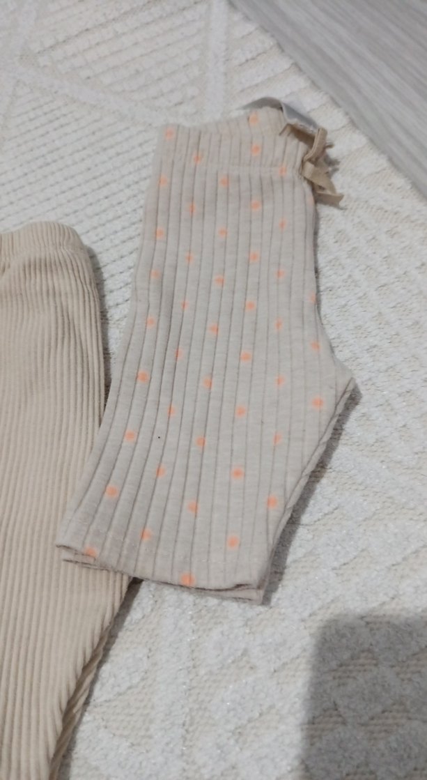 Kız Çocuk Bej Triko Tayt - Görsel 4