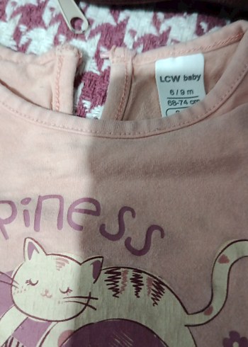 Kız Çocuk Pembe Uzun Kollu Baskılı Tişört - Görsel 5