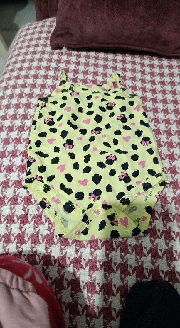 Düğmeli Kısa Kollu Gri Bebek Body - Görsel 4