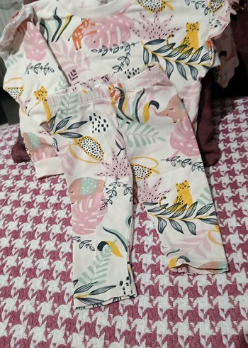 Bebek Kız Renkli Desenli Fırfırlı Takım - Görsel 4