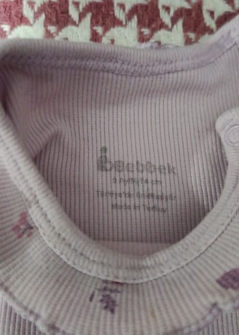 Mor Çiçek Desenli Kız Bluzu - Görsel 3