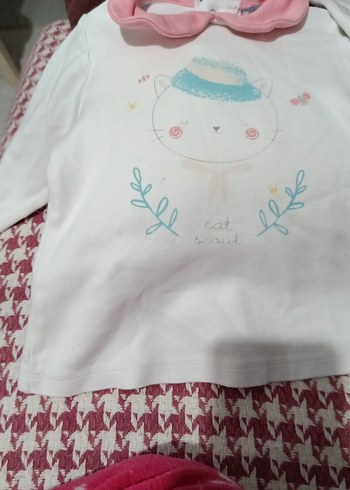 Kız Çocuk Uzun Kollu Baskılı Tişört - Görsel 3