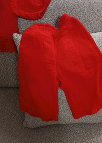 Kırmızı Bebek Kız Takım kısa Kollu - Görsel 4