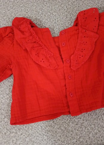 Kırmızı Bebek Kız Takım kısa Kollu - Görsel 6