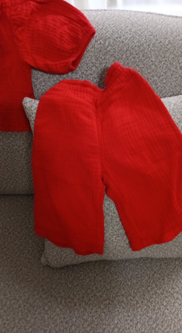 Kırmızı Bebek Kız Takım kısa Kollu - Görsel 4