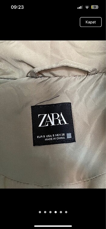 s Beden camel Renk zara mont