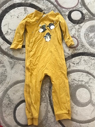 H&M hardal sarı bebek tulum