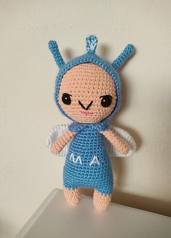 Diğer Amigurumi Mavi Arı 