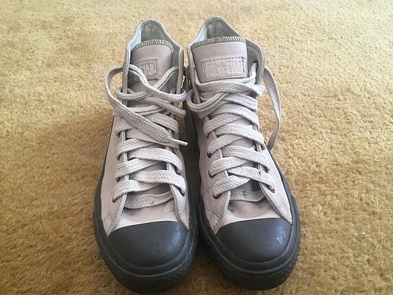 39 Beden kahverengi Renk Converse all star deri ayakkabı
