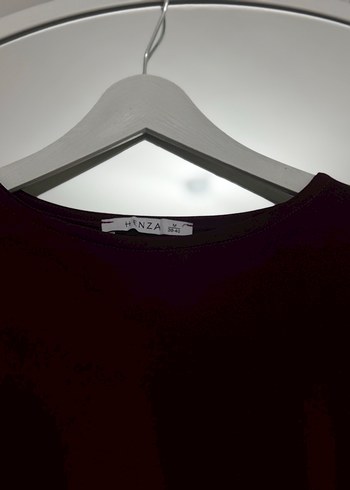 Bordo Drapeli Uzun Kollu Kadın Bluz - Görsel 5