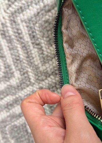 Yeşil Deri Kadın Omuz Çantası - Görsel 2