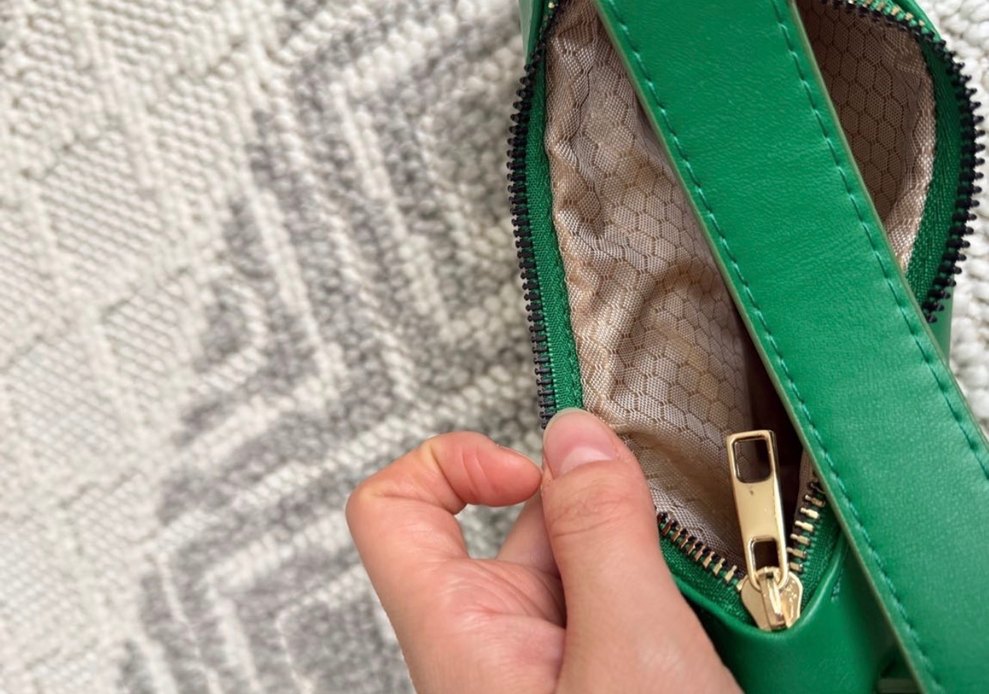 Yeşil Deri Kadın Omuz Çantası - Görsel 2