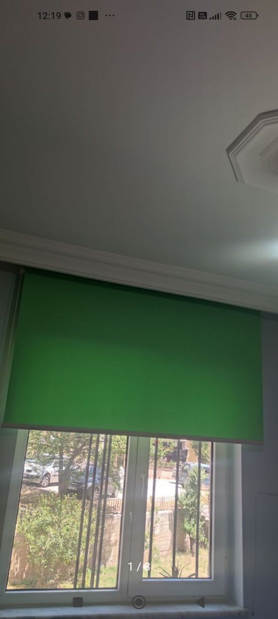 Yeşil stor perde En  155 - Görsel 2