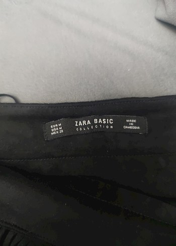 Püsküllü Siyah Süet Etek - Görsel 6