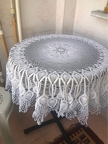 diğer Beden beyaz Renk Viskos masa örtüsü