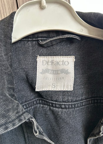 Gri Kadın Kot Ceket - Görsel 3