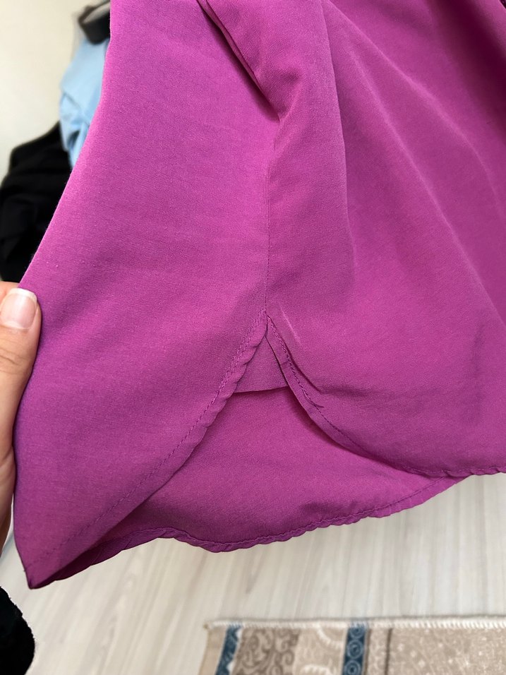 Mor  Kadın Gömlek - Görsel 3