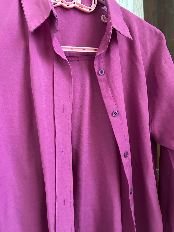 Mor  Kadın Gömlek - Görsel 4