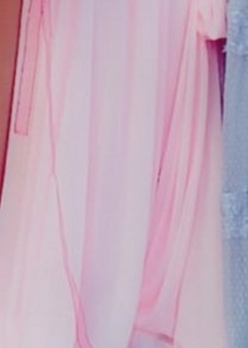 Pudra Pembe Drapeli Uzun Kadın nişanlılık - Görsel 2