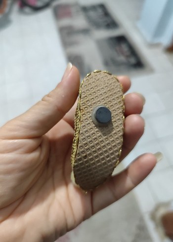 Beden altın Renk Vintage Altın Desenli magnet