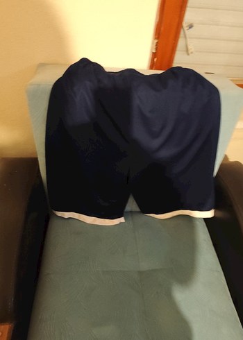 Drapeli Koyu Mavi lacivert şort - Görsel 3