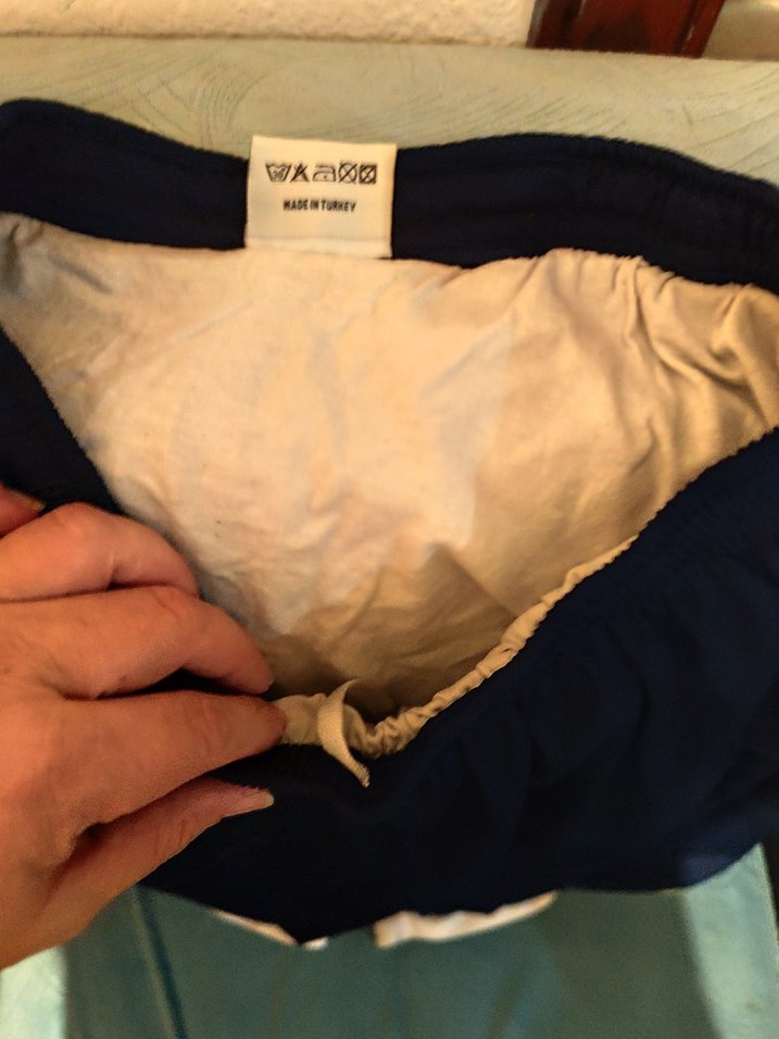 Drapeli Koyu Mavi lacivert şort - Görsel 2