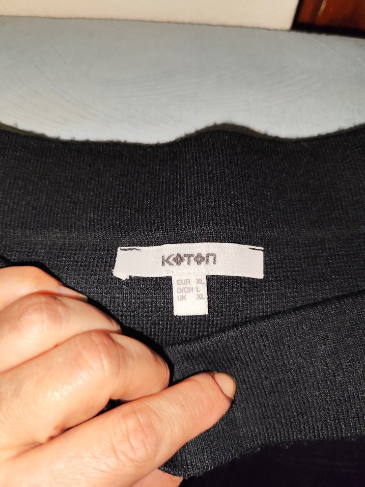 Siyah Piliseli triko Midi Etek - Görsel 2