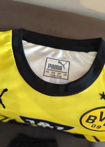 Puma Erkek Sarı Kısa Kollu Fitted Forma Takımı 7_8 yaş