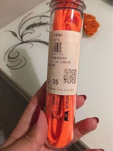 Süperstep turuncu ayakkabı bağcığı - Görsel 2