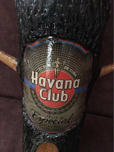  Beden Havana clup ağaç kaplama dekoratif şişe