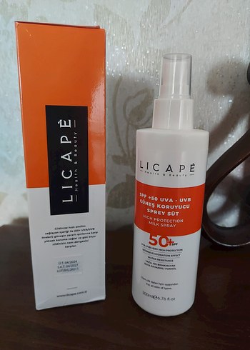 Licape SPF 50 Güneş Koruyucu Sprey Süt - Görsel 3