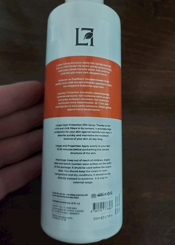Licape SPF 50 Güneş Koruyucu Sprey Süt - Görsel 2
