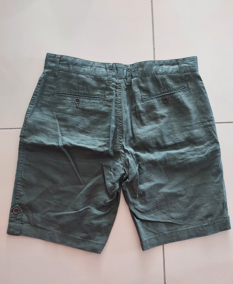 Koton Erkek Haki Keten Şort - Görsel 2