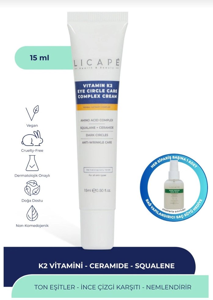 Licape Vitamin K Göz Çevresi Bakım Kremi 15ml - Görsel 2