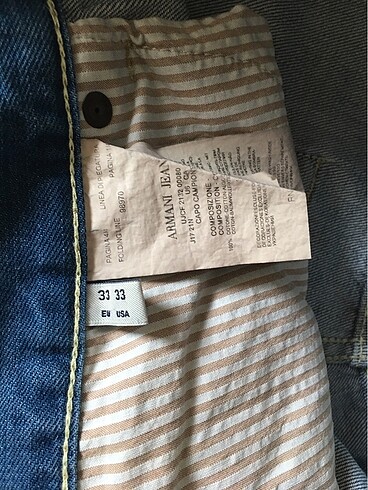 33 Beden mavi Renk Armani Jeans Pantolon