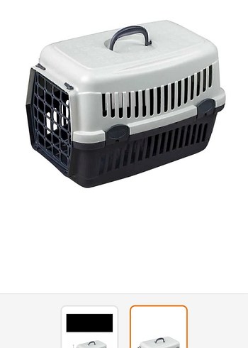 Gri Taşıma Kabı ve Kedi Tuvaleti - Görsel 2